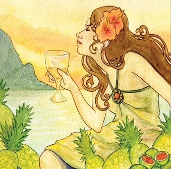 Pineapple Lime Sunset $28 ~ Dry, Medium Bodied, Fruity